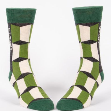 This Meeting is Bullshit Men's Socks- front view