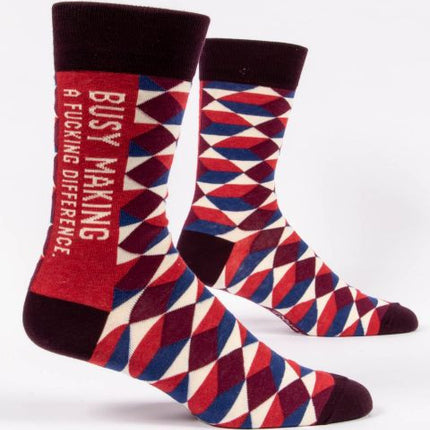 Making a Fucking Difference Men's Socks- side view