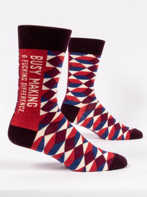 Making a Fucking Difference Men's Socks- side view