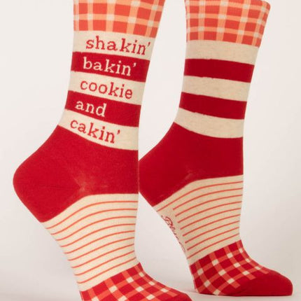 Shakin', Bakin', Cookie, & Cakin' Crew Socks- side view