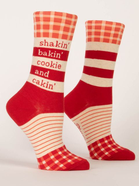 Shakin', Bakin', Cookie, & Cakin' Crew Socks- side view