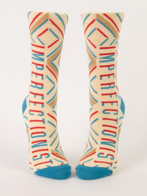 Imperfectionist Crew Socks- front view