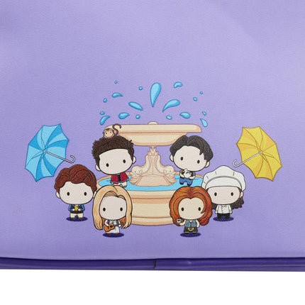 Friends Front Door Mini Backpack- close up back view