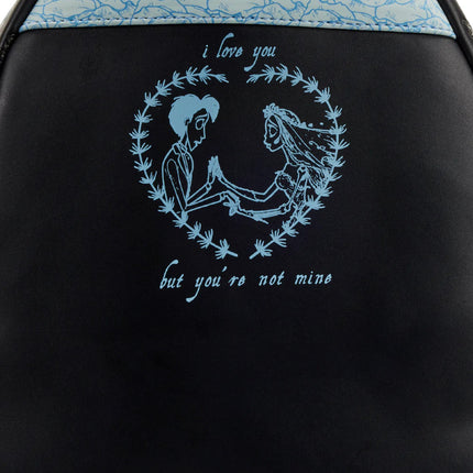 Corpse Bride Emily Bouquet Mini Backpack- up close back view