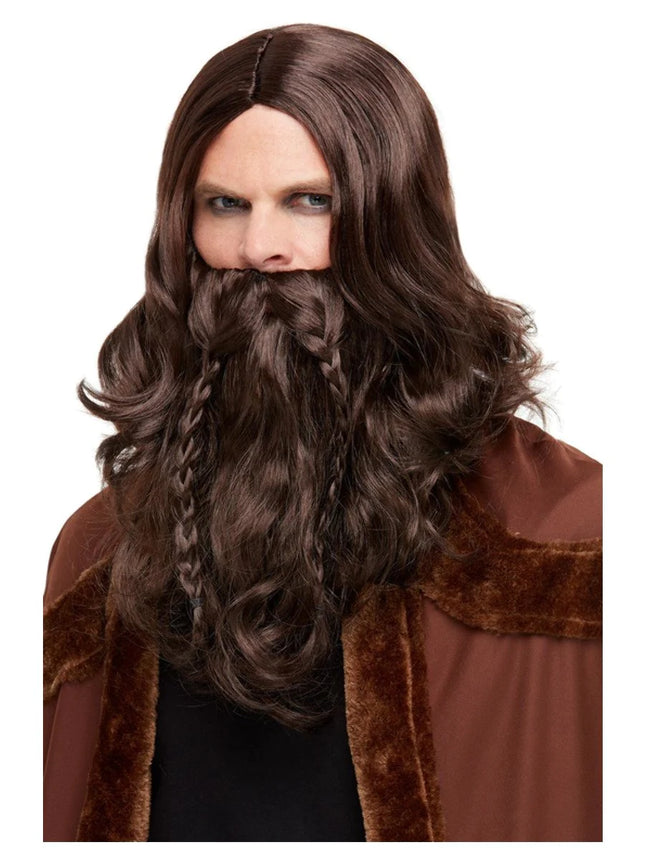 Viking Barbarian Wig & Beard