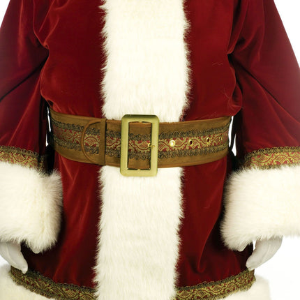 Deluxe Old Time Santa Costume- front up close