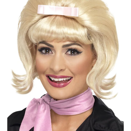 Blonde 50s Flicked Beehive Bob Wig