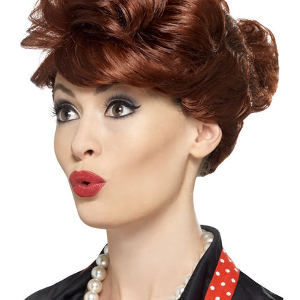 Auburn 50s Housewife Wig