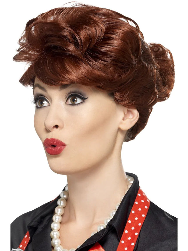 Auburn 50s Housewife Wig