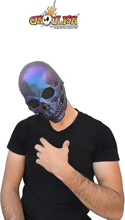 Metallic Blue Skull Mask