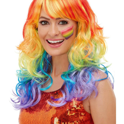 Rainbow Glam Wig