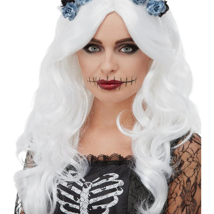 White Day of The Dead Wig