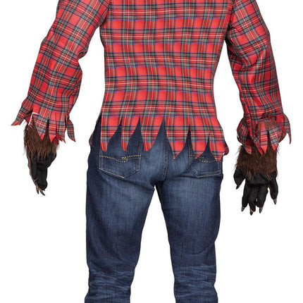 Men's Werewolf Costumes- brown, back view