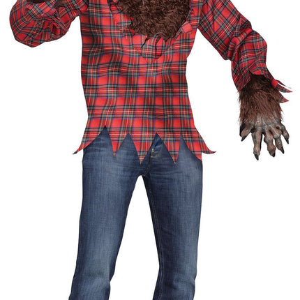 Men's Werewolf Costumes- brown, front view