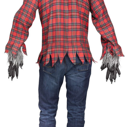 Men's Werewolf Costumes- grey, back view