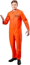 Rubies Jailbird Adult Orange Jumpsuit