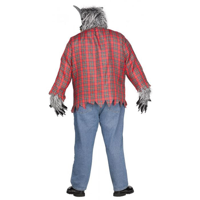 Brown Werewolf Plus Costume- back view
