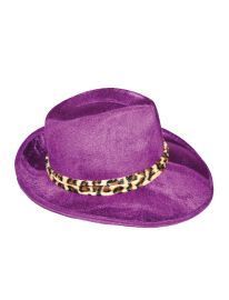 Purple Velvet Pimp Hat
