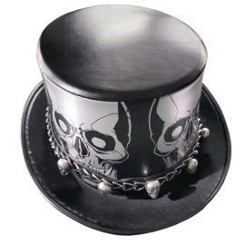 Skull Top Hat with Chains