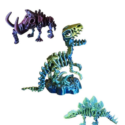 Skeleton Dino Assorted 3D
