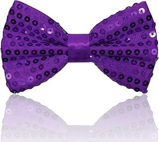 Purple Sequin Bow Tie