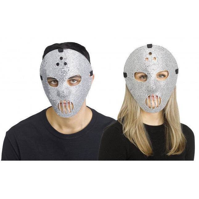Rhinestone Hockey Mask