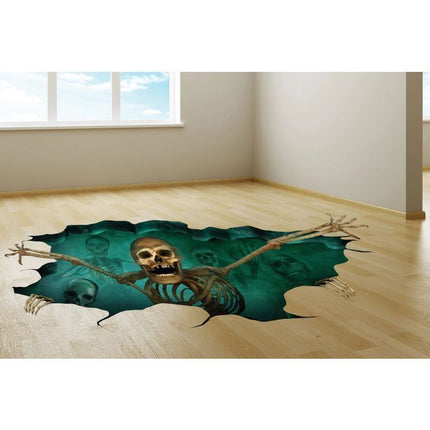 3D Skeleton Pit Floor Decor