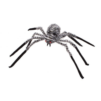 20" Grey Fuzzy Spider