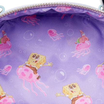 Spongebob Pastel Jellyfishing Mini Backpack- inside print