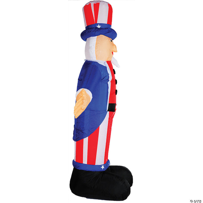 6 Ft. Inflatable Uncle Sam Outdoor Decoration- side view