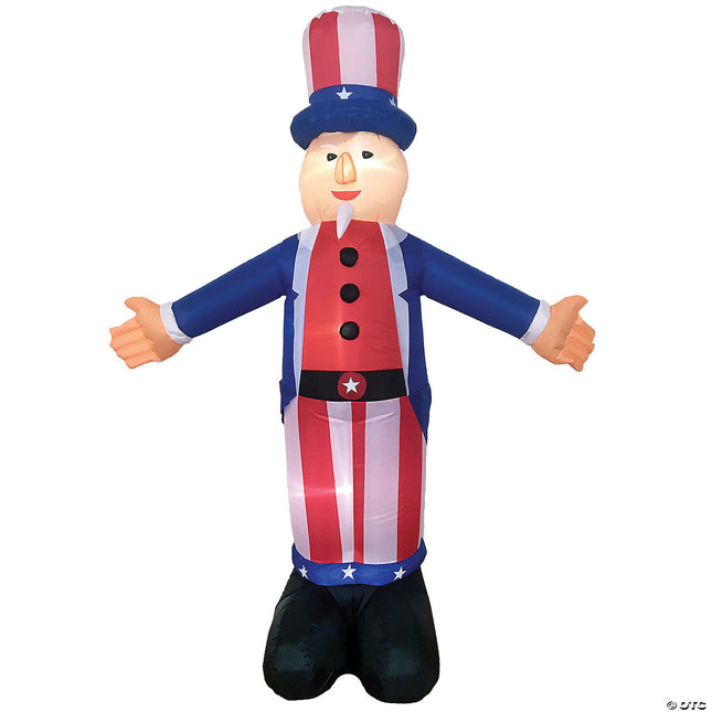 6 Ft. Inflatable Uncle Sam Outdoor Decoration- front view