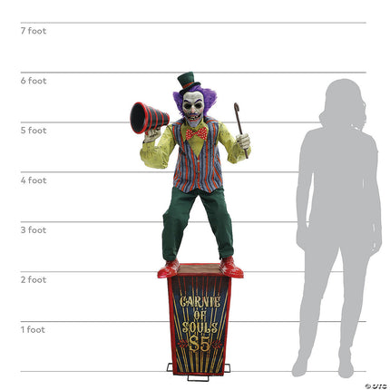6' Servo Carnival Barker- size comparison