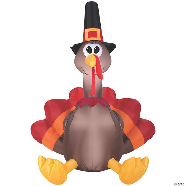 60" Inflatable Happy Turkey Day Outdoor Decoration