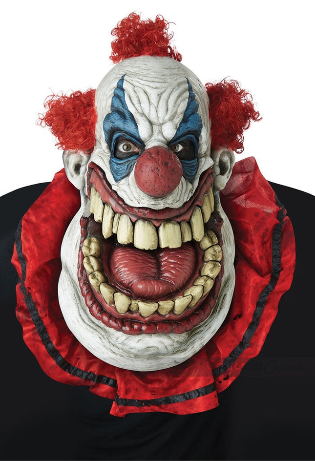 Fatty McClownface Over-Sized Clown Mask with Moving Mouth Open
