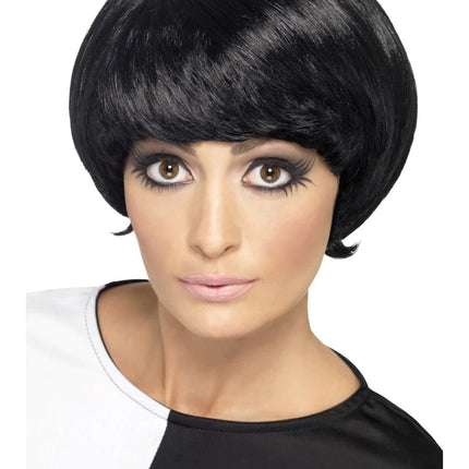Black 60s Psychedelic Wig
