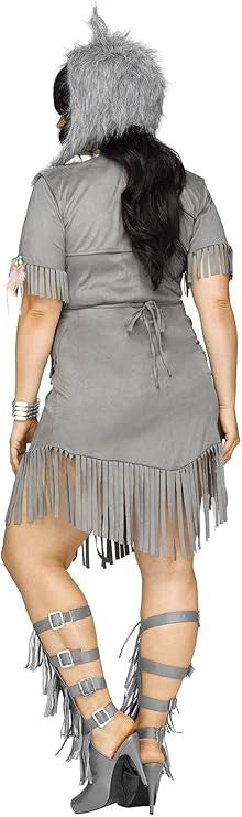 Wolf Dancer Plus Costume- back view