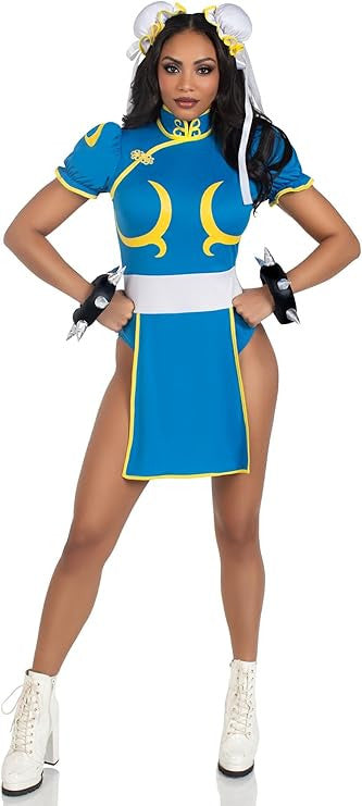 Street Fighter Chun-Li Costume- front view, full body