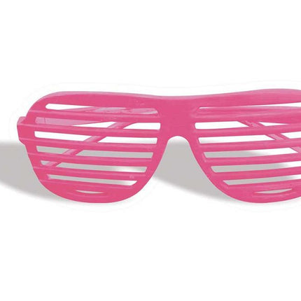 Neon Pink Slat Glasses