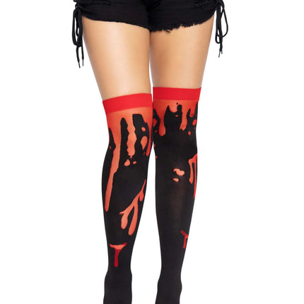 Blood Splatter Thigh Highs