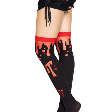 Blood Splatter Thigh Highs