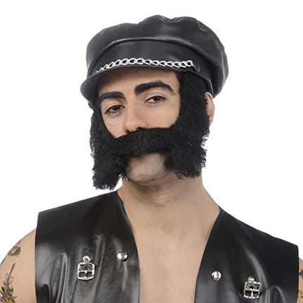 Moustache & Sideburns BLACK