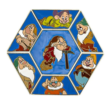 Seven Dwarfs Gem Blind Box Pins- all pins put together