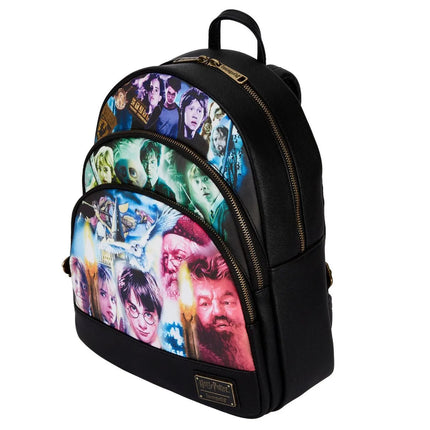 Harry Potter Trilogy Triple Pocket Mini Backpack- side view