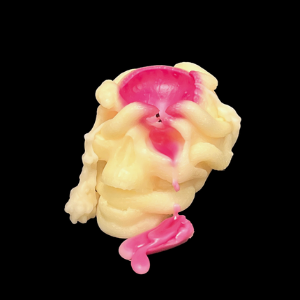 Skull Pillar Candle (Red)- cooling