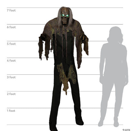 7' Cellar Dwellar Animated Prop- size comparison