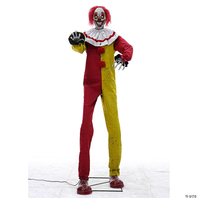 7' Pesky the Clown Animated Prop