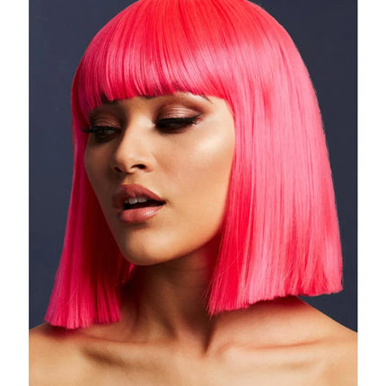 Neon Pink Lola Wig