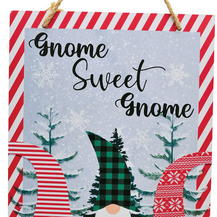 Wooden Winter Signs- gnome sweet gnome