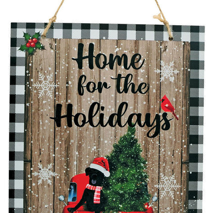 Wooden Winter Signs- home for the holidays