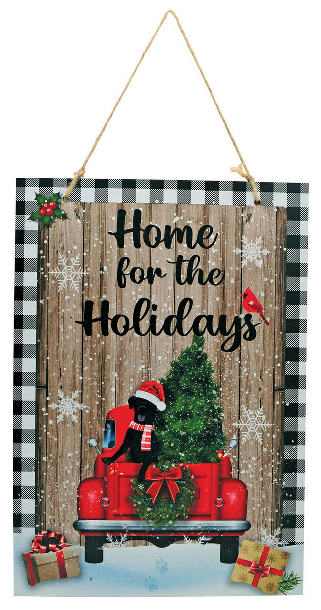 Wooden Winter Signs- home for the holidays